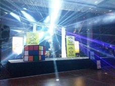 Light shows and giant rubix cubes